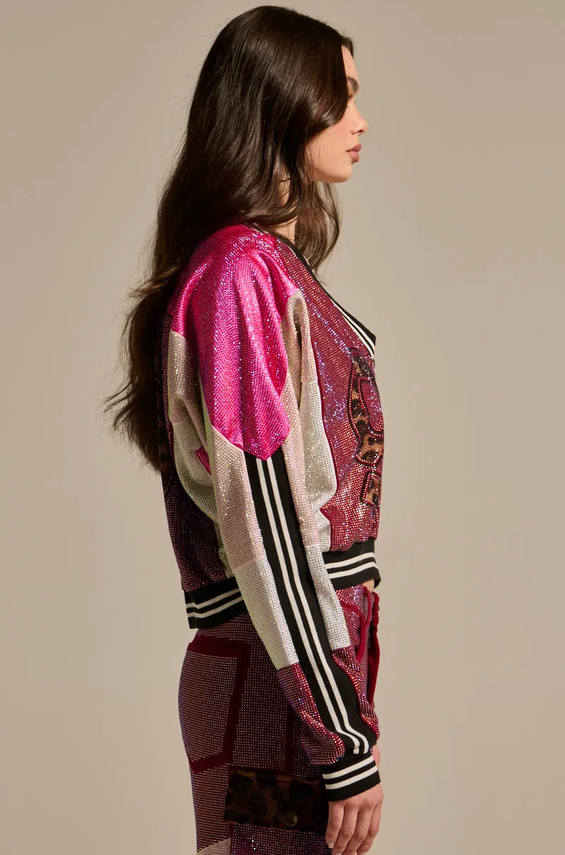 ONLY THE COOLEST RHINESTONE JERSEY SWEATSHIRT sold by AKIRA product image thumbnail 4