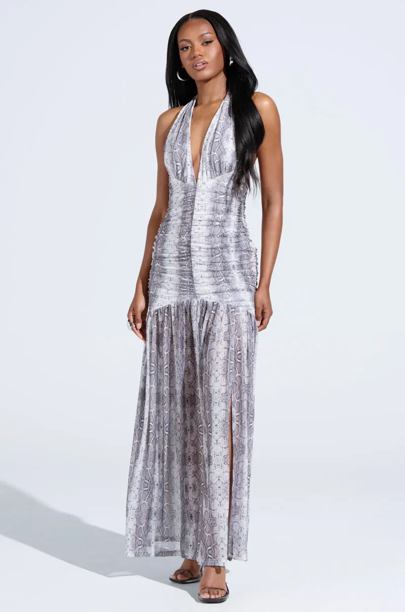 BLAIR SNAKEPRINT MAXI DRESS sold by AKIRA product image thumbnail 2