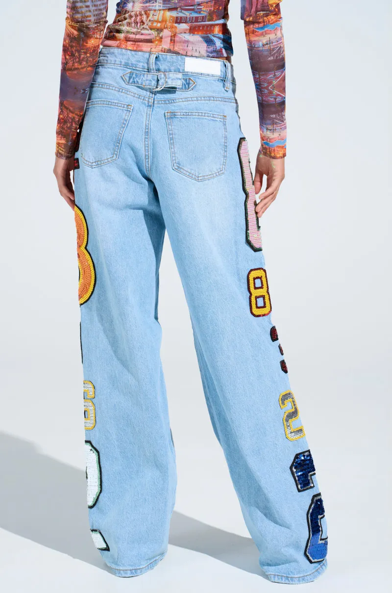 GOOD LUCK PATCH DENIM sold by AKIRA product image thumbnail 4