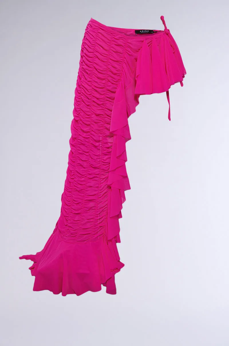 LAYERED UP MESH RUFFLE BELT SKIRT sold by AKIRA product image thumbnail 5