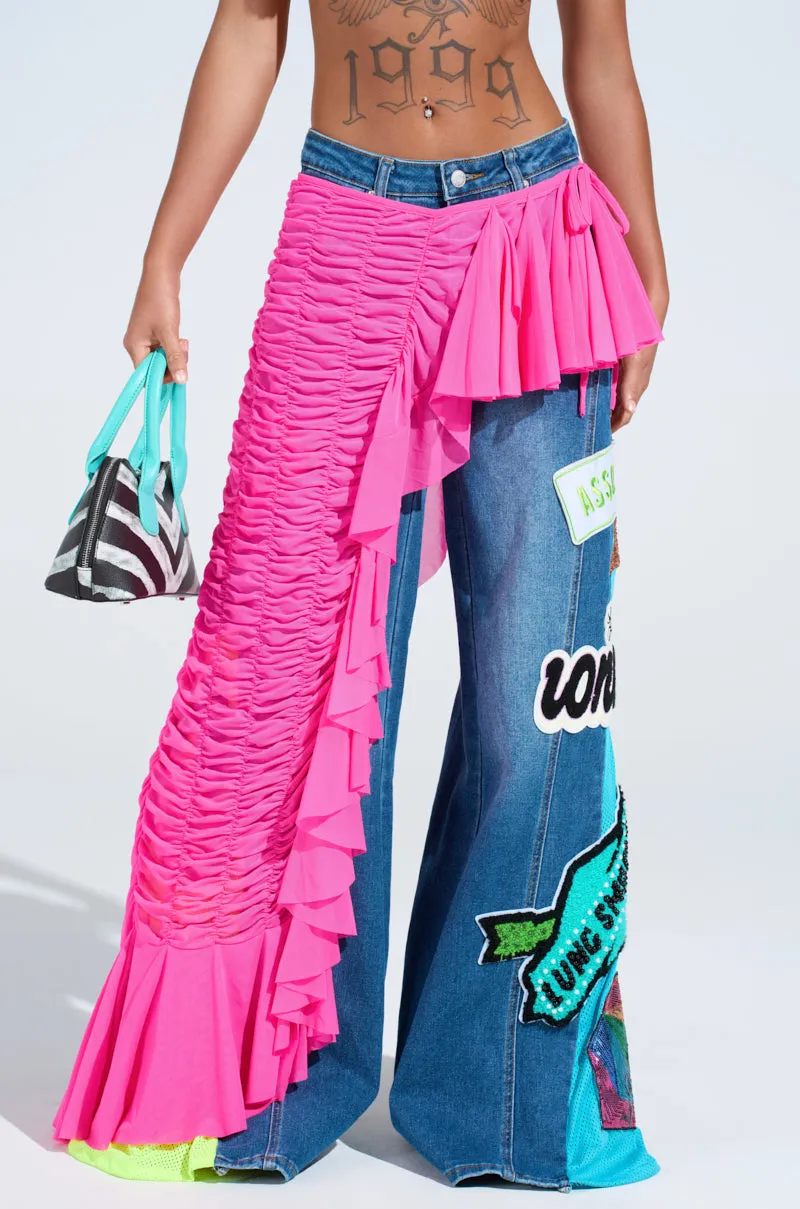 LAYERED UP MESH RUFFLE BELT SKIRT sold by AKIRA product image thumbnail 2