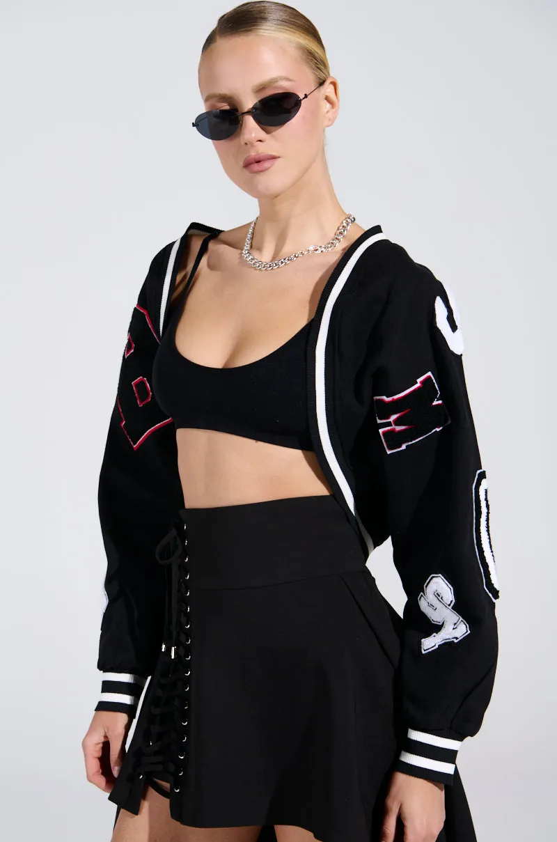 TEAM PLAYER DENIM SHRUG sold by AKIRA product image thumbnail 3