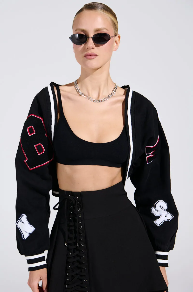 TEAM PLAYER DENIM SHRUG sold by AKIRA product image thumbnail 2