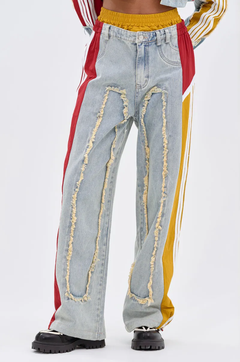 ALL AROUND THE WORLD AGAIN RELAXED FIT DENIM sold by AKIRA product image thumbnail 2