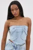 OLIVIA DENIM CORSET sold by AKIRA