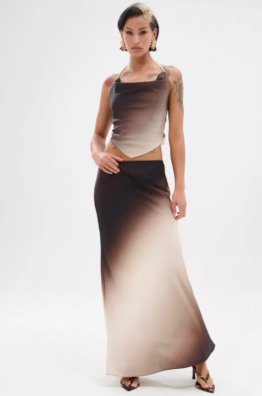 OUT FOR THE NIGHT MAXI SKIRT sold by AKIRA