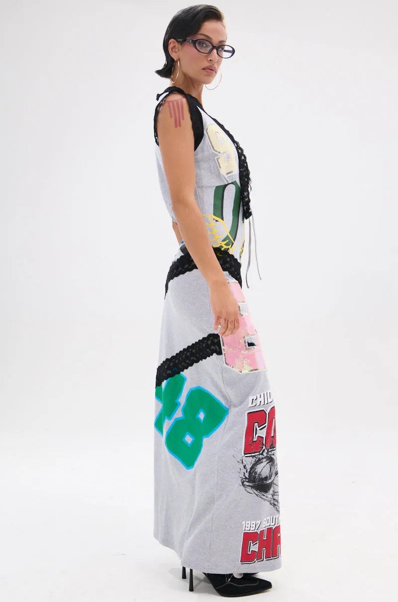 INSTA SAW IT FIRST GRAPHIC MAXI DRESS sold by AKIRA product image thumbnail 3