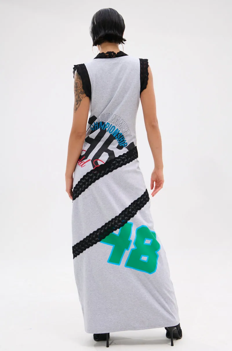 INSTA SAW IT FIRST GRAPHIC MAXI DRESS sold by AKIRA product image thumbnail 5