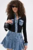 JULIETTE KNIT DENIM MINI DRESS sold by AKIRA