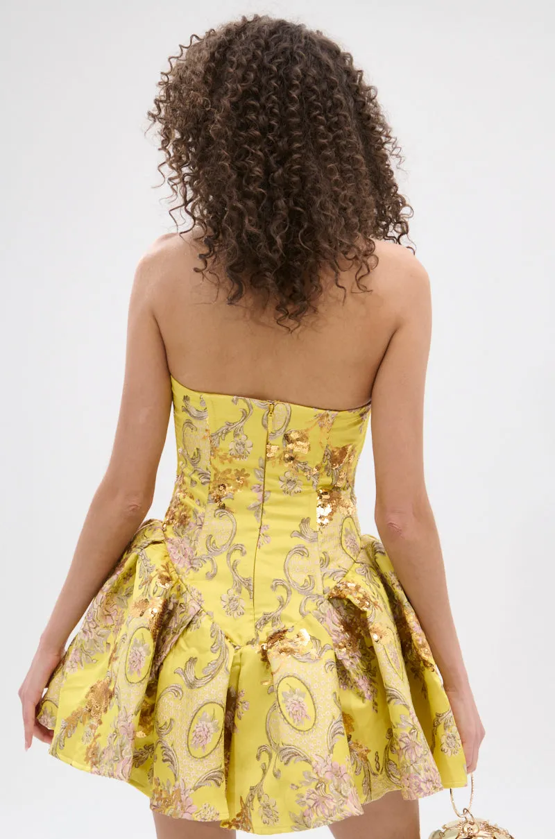 CRAZY IN LOVE BROCADE MINI DRESS sold by AKIRA product image thumbnail 5