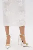 AZALEA WANG ESMARIA WHITE METAL EMEBELLISHED PUMP sold by AKIRA