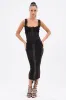 LET ME REMIND YOU LACE UP MESH MIDI DRESS sold by AKIRA