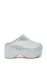 AZALEA WANG ROMESCO BLING FLATFORM CLOG IN GREY sold by AKIRA