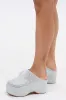 AZALEA WANG ROMESCO BLING FLATFORM CLOG IN GREY sold by AKIRA
