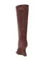 AZALEA WANG VINCENT BROWN SUEDE OPEN TOE BOOT sold by AKIRA