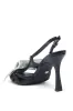AZALEA WANG BENJAMINS BLACK NEW MONEY SANDAL sold by AKIRA