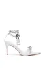 AZALEA WANG HORUS WHITE ZIPPER EMBELLISHMENT SANDAL sold by AKIRA