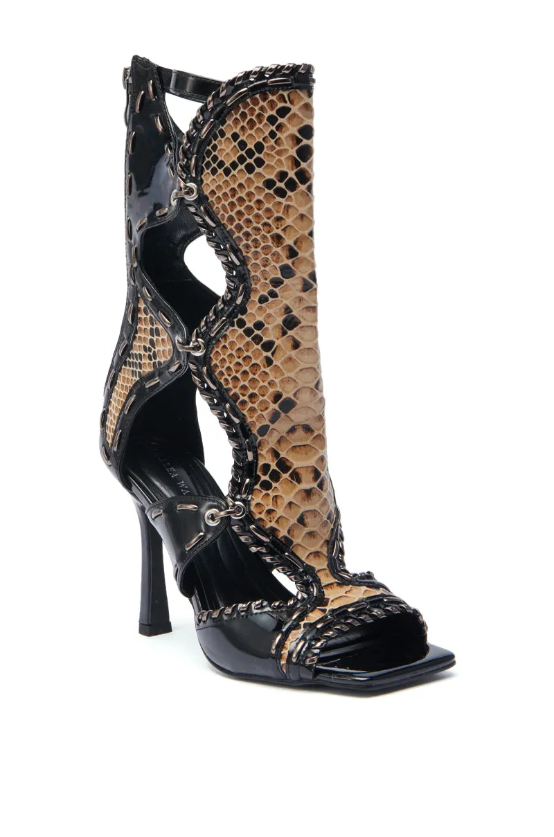 AZALEA WANG INDRANI BLACK GLADIATOR SANDAL sold by AKIRA product image thumbnail 5