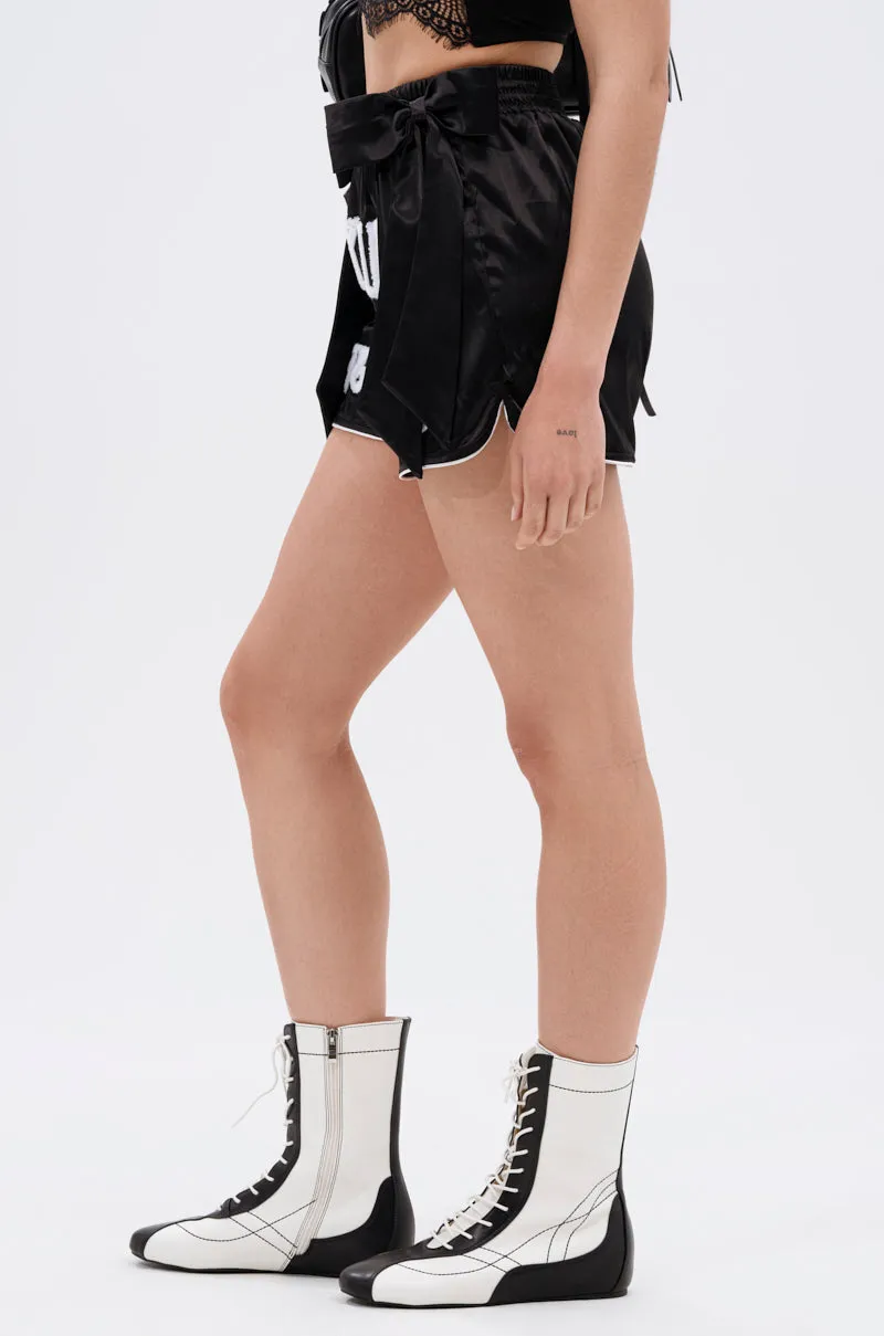 LETS FIGHT SATIN SHORT sold by AKIRA product image thumbnail 5