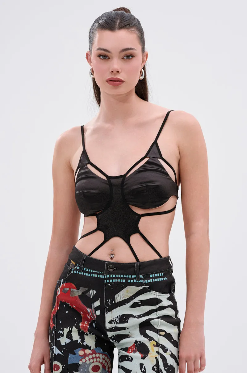 RISKY MOVES CUTOUT SLEEVELESS BODYSUIT sold by AKIRA product image thumbnail 2