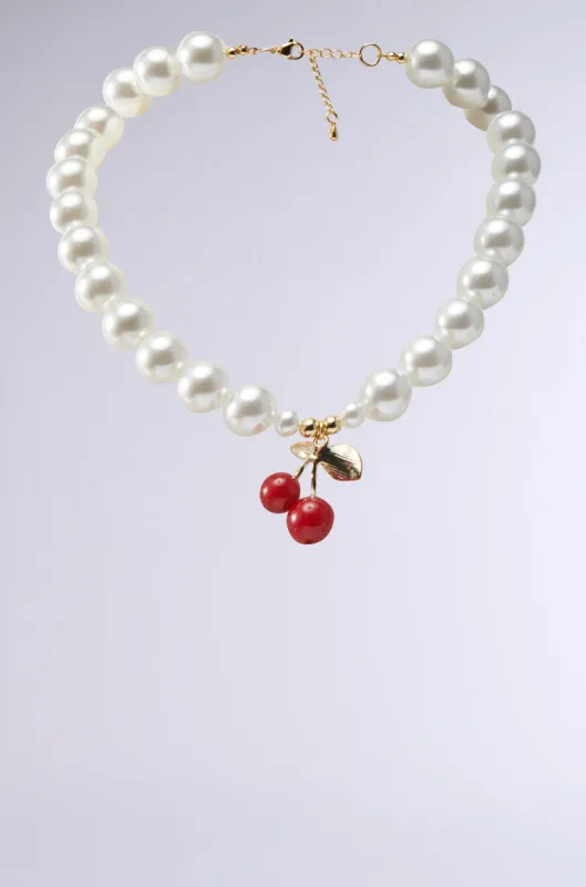 CHERRY ON TOP NECKLACE sold by AKIRA