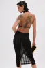 CAN'T FORGET ME SATIN MESH MIDI DRESS sold by AKIRA