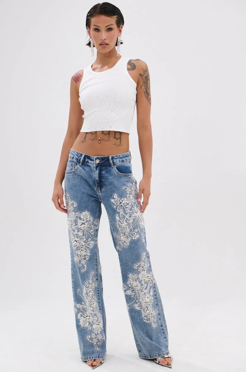 RHINESTONE QUEEN TANK sold by AKIRA product image thumbnail 5