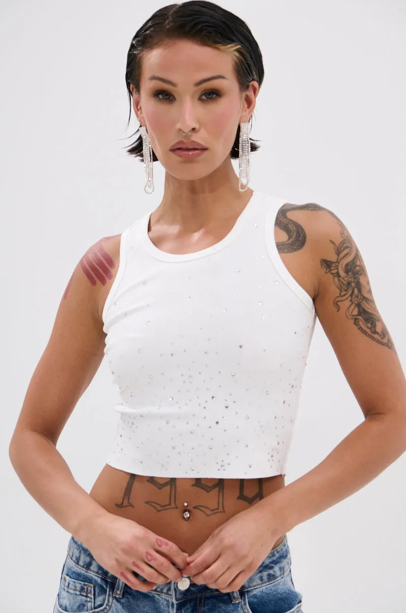 RHINESTONE QUEEN TANK sold by AKIRA product image thumbnail 2