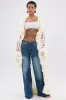 BORN LIKE THIS FRINGE DETAIL LONG CARDIGAN sold by AKIRA