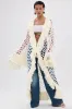 BORN LIKE THIS FRINGE DETAIL LONG CARDIGAN sold by AKIRA