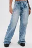 TIED TO YOU RELAXED DENIM PANT WITH TIE BELT sold by AKIRA