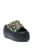 AZALEA WANG SERGO BLACK EMBELLISHED CHUNKY SANDAL sold by AKIRA