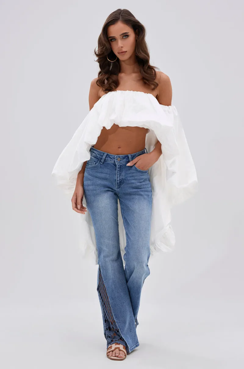 MELANI OFF THE SHOULDER HIGH LOW BLOUSE sold by AKIRA product image thumbnail 5