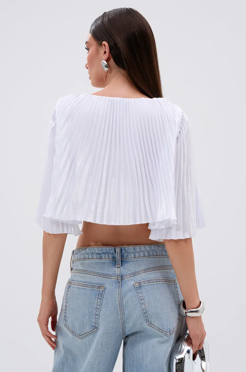 MARY LOO TIE FRONT BLOUSE sold by AKIRA product image thumbnail 5