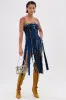 GOT A LOT GOING ON DENIM CORSET sold by AKIRA