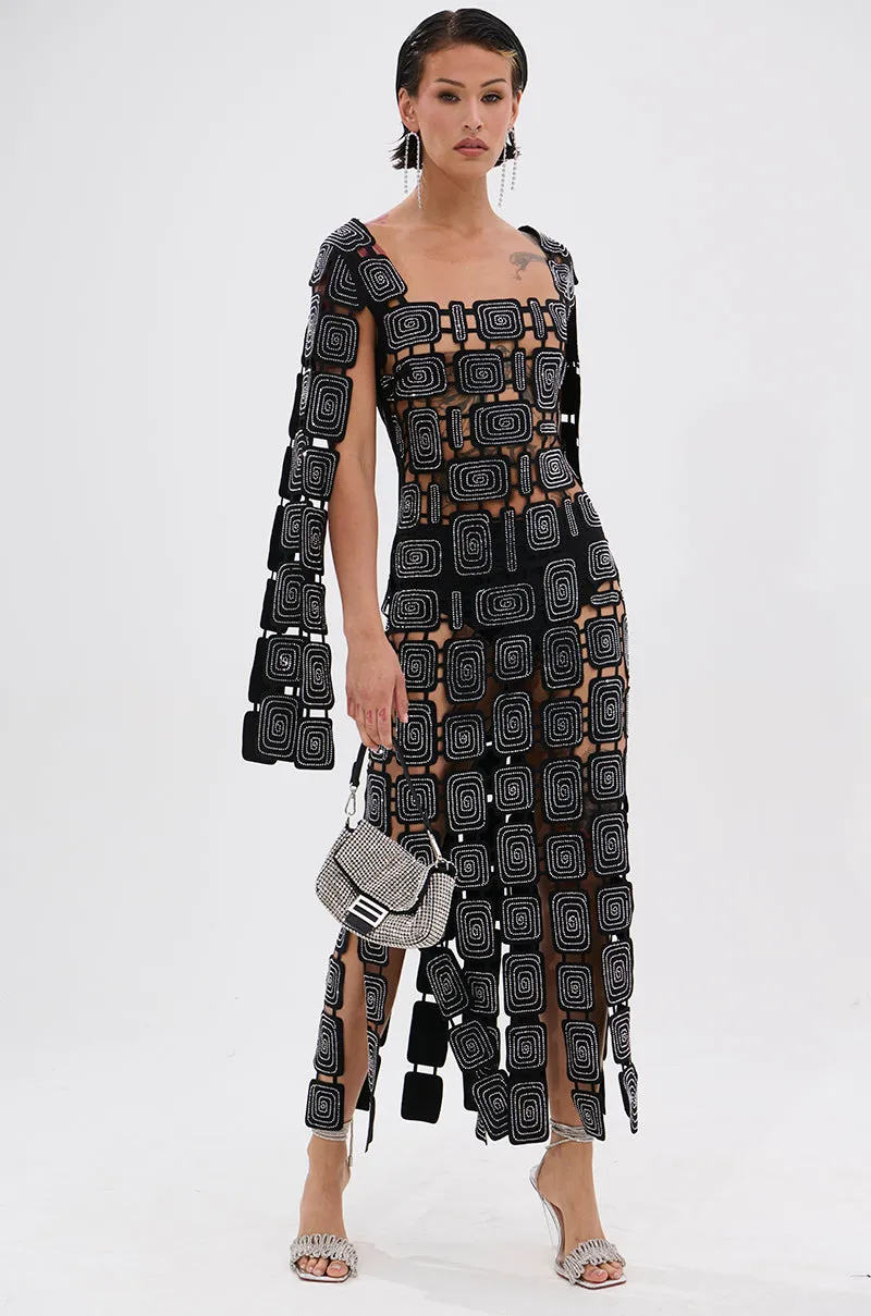 ONLY ONE OF ME RHINESTONE MIDI DRESS sold by AKIRA product image thumbnail 3