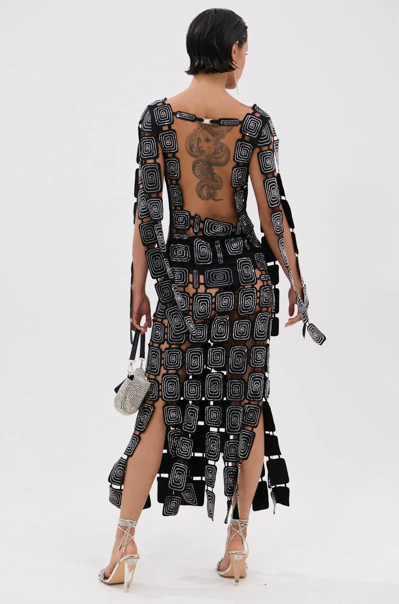 ONLY ONE OF ME RHINESTONE MIDI DRESS sold by AKIRA product image thumbnail 5