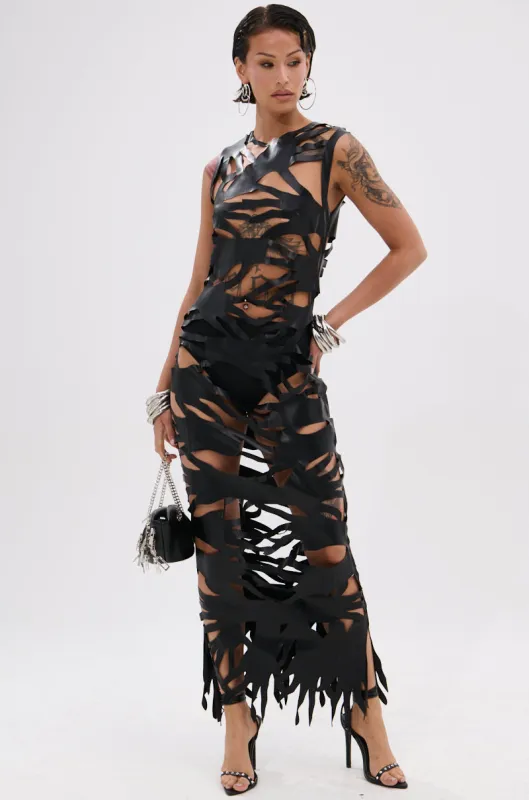 ROUND OF APPLAUSE CUTOUT MAXI DRESS sold by AKIRA