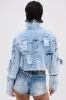 ARIANNE PATCHWORK DENIM JACKET sold by AKIRA
