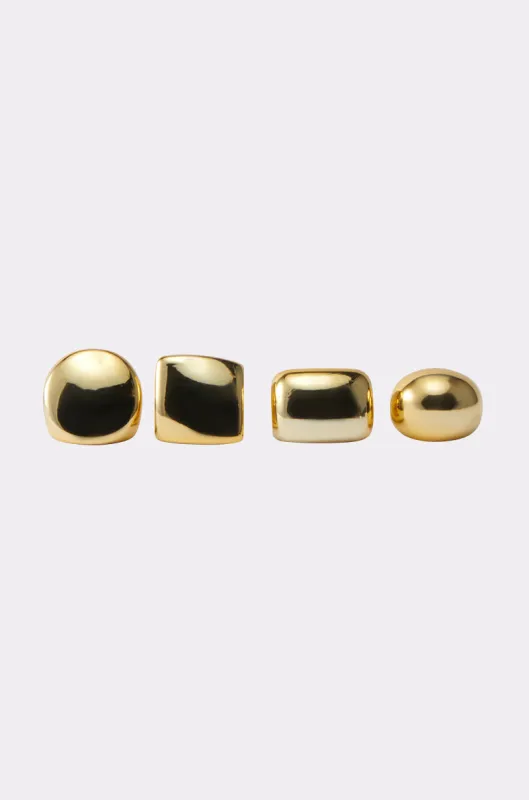 TREND DRIVEN RING SET sold by AKIRA
