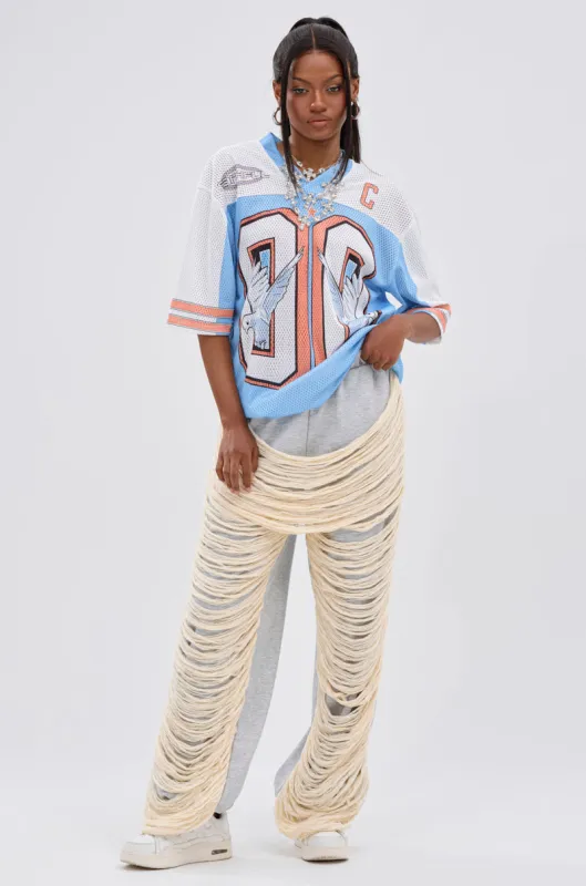 CRAZY LADY DISTRESSED JOGGER sold by AKIRA