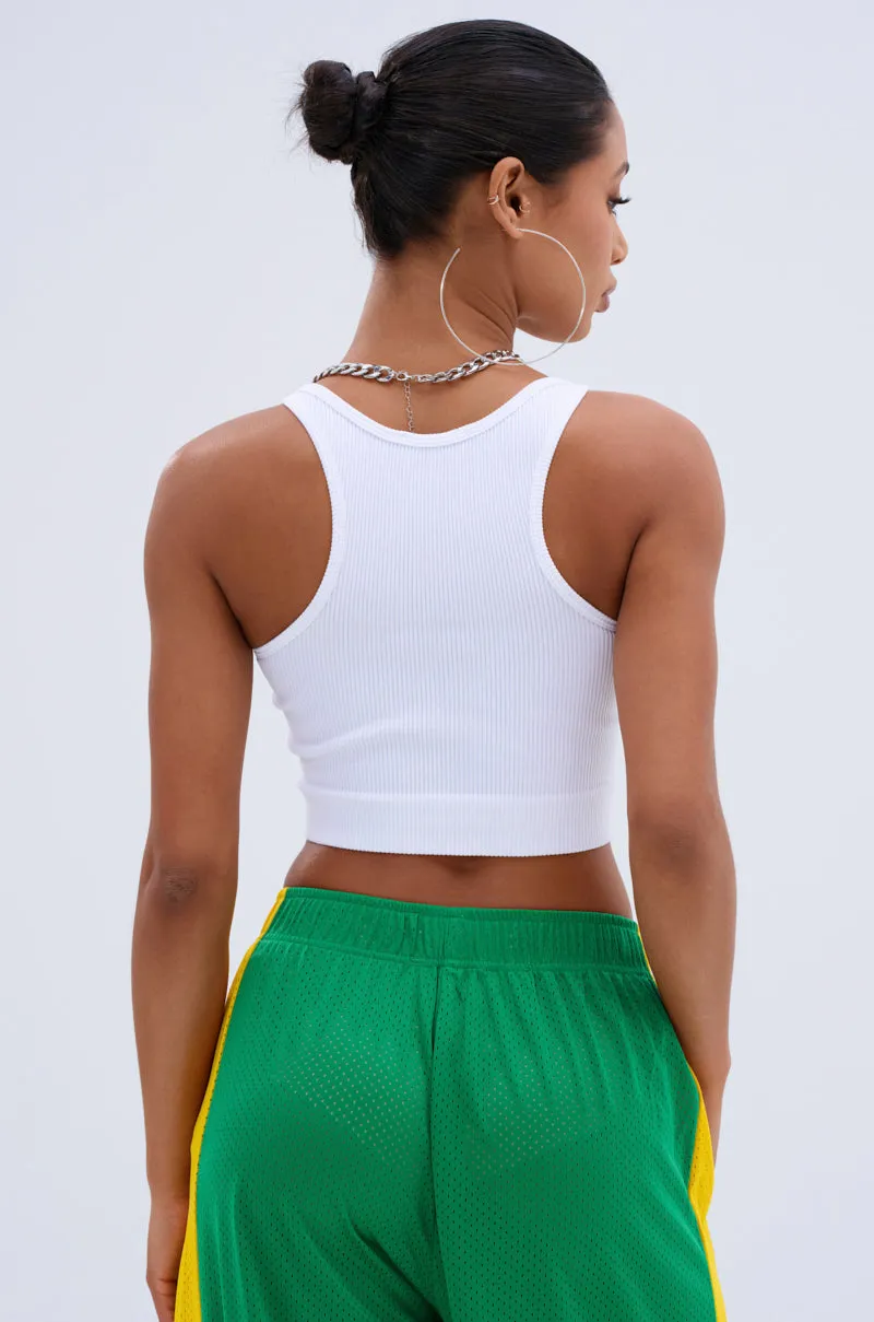 INVISIBLE STRAP CROPPED TANK TOP sold by AKIRA product image thumbnail 4
