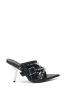 AZALEA WANG PEREGRINE BLACK STUD AND SPIKE MULE SANDAL sold by AKIRA