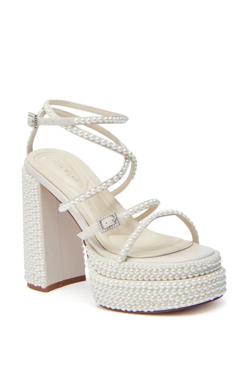 AZALEA WANG NIYA IVORY PEARL SANDAL sold by AKIRA product image thumbnail 5