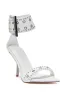 AZALEA WANG LOBELIA WHITE HARDWARE DETAIL SANDAL sold by AKIRA
