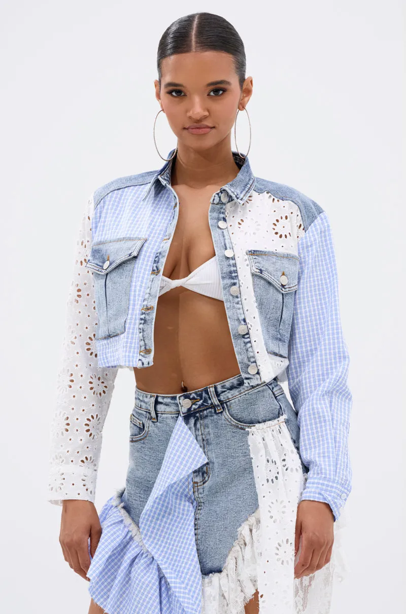 LET'S HAVE FUN BUTTON DOWN TOP sold by AKIRA product image thumbnail 3