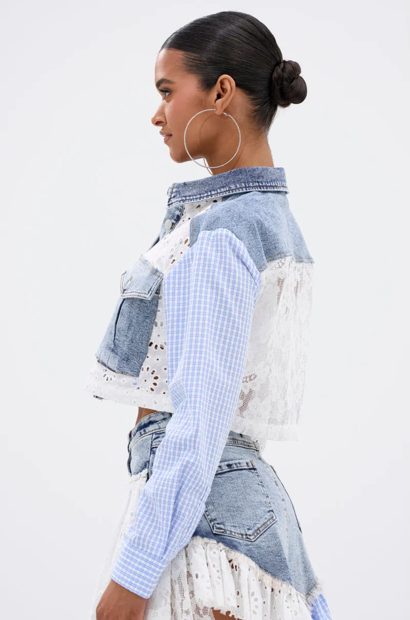 LET'S HAVE FUN BUTTON DOWN TOP sold by AKIRA product image thumbnail 4