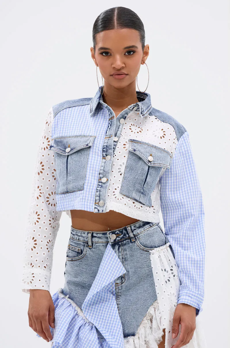 LET'S HAVE FUN BUTTON DOWN TOP sold by AKIRA product image thumbnail 2