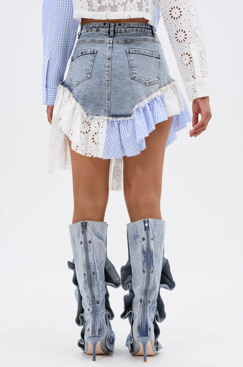 LET'S HAVE FUN MINI SKIRT sold by AKIRA product image thumbnail 5