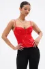 EXQUISITE SATIN LACE CORSET sold by AKIRA